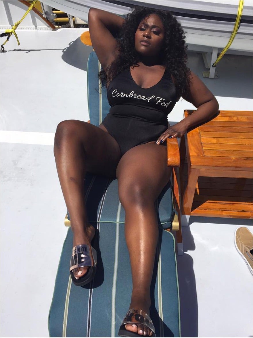 Danielle Brooks Flaunts Flawless Curves in Sexy 'Cornbred Fed' Swimsuit
